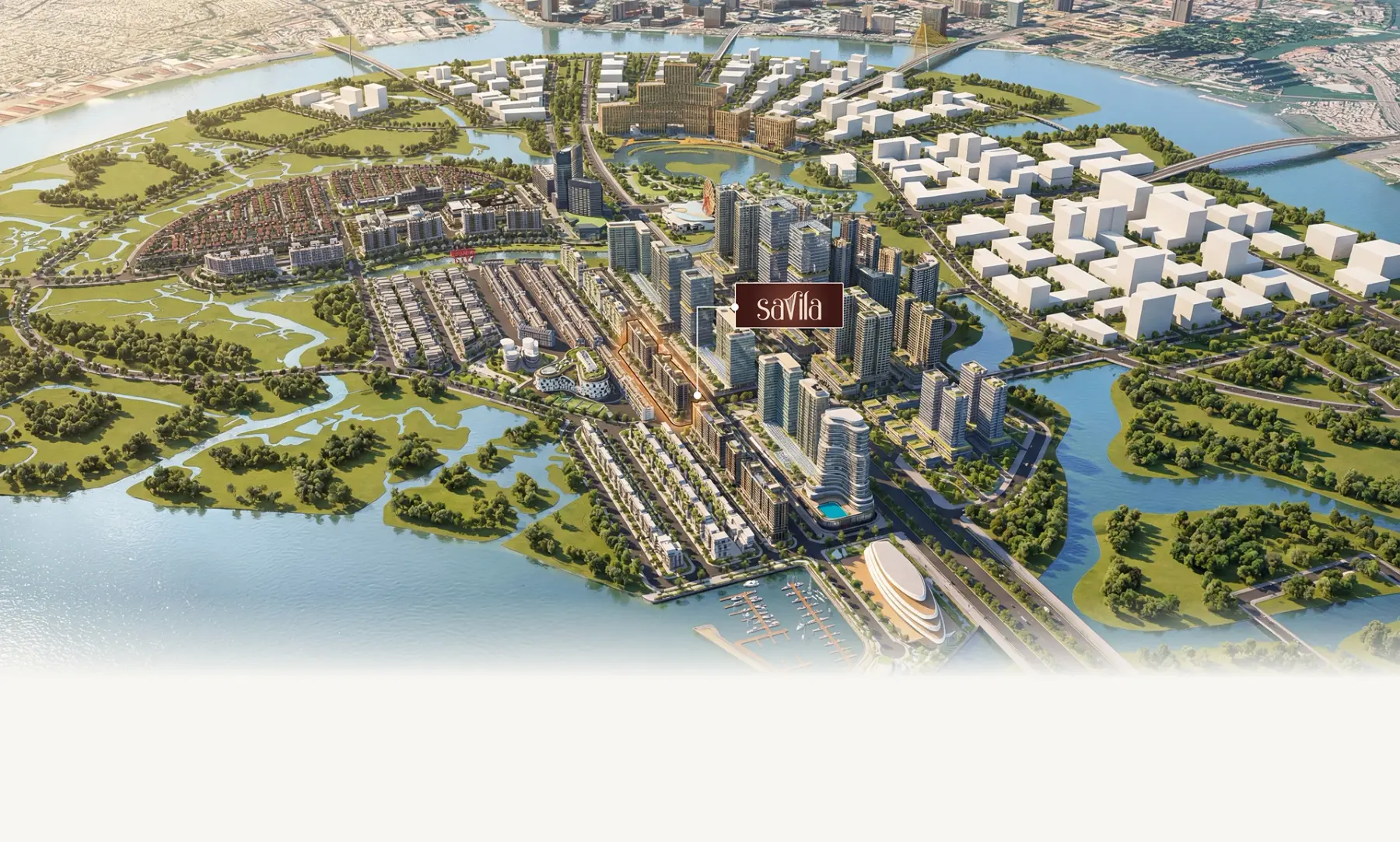 Toàn cảnh vị trí Savila trong Nam Sala